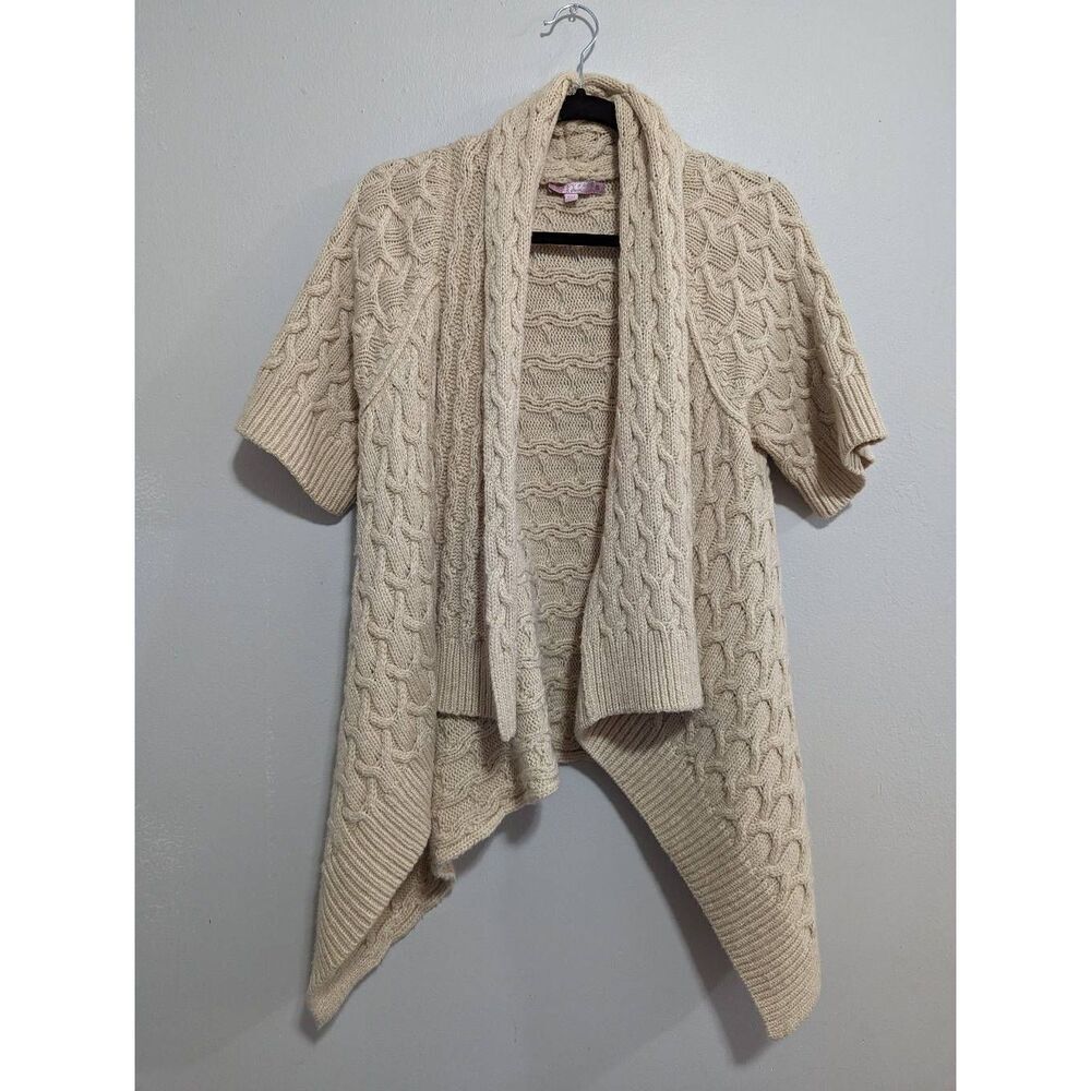 Calypso St. Barth assymetric wool blend cardigan size Small